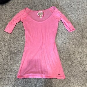 Hollister Pink Long Sleeve Tee